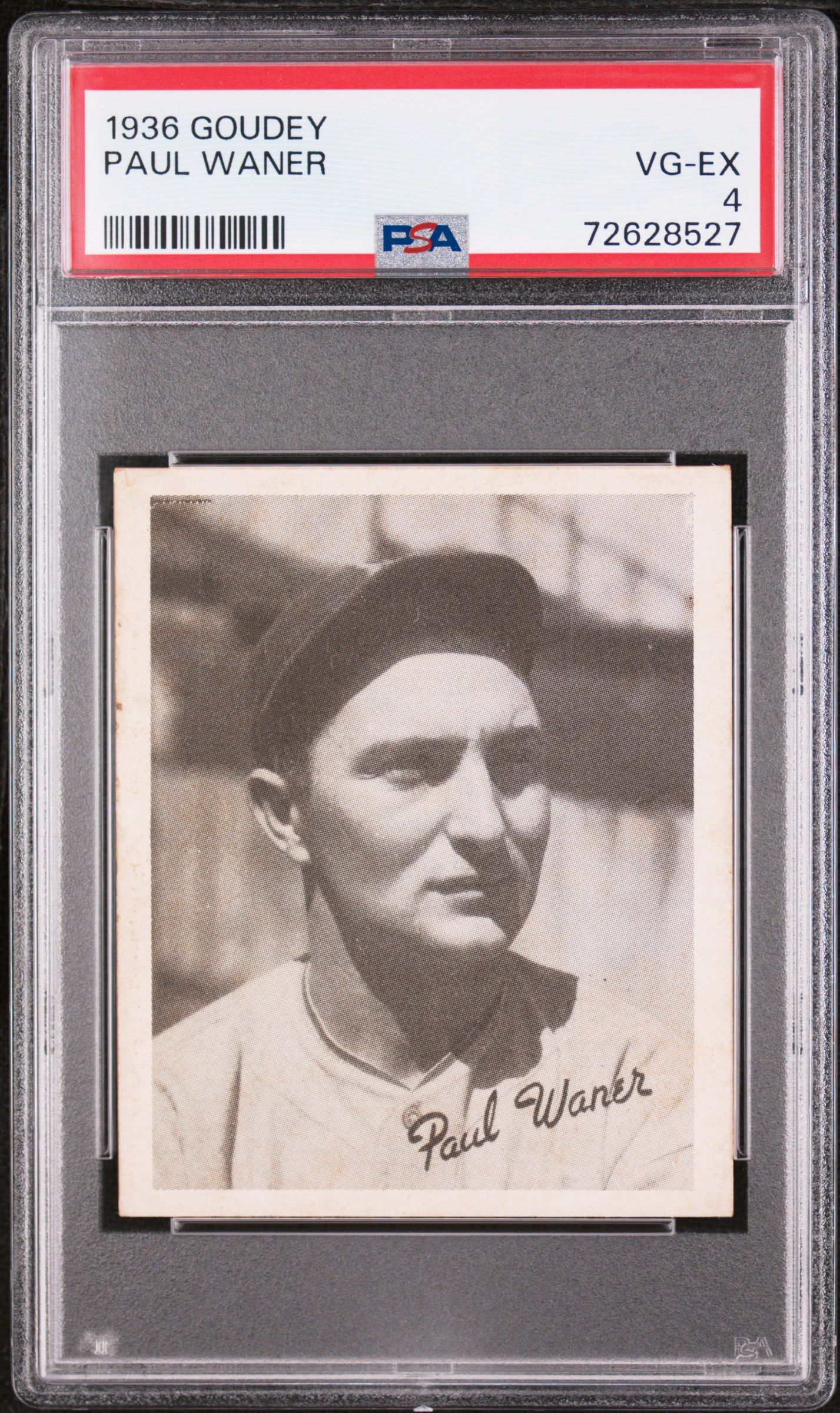 1936 GOUDEY PAUL WANER PSA 4