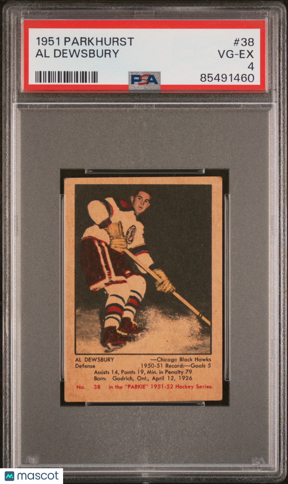 1951 Parkhurst Al Dewsbury #38 PSA 4