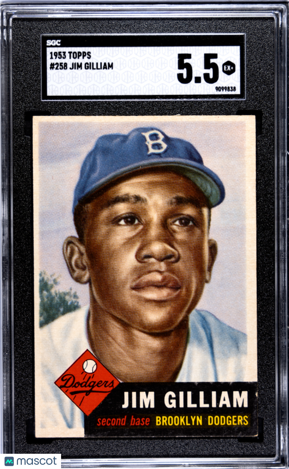 1953 Topps Jim Gilliam #258 SGC 5.5