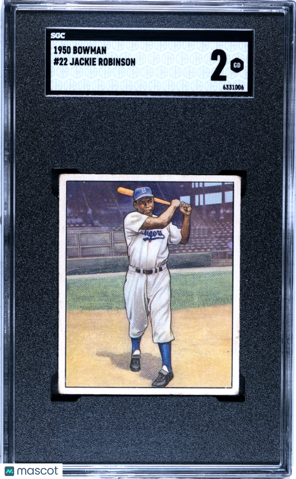 1950 Bowman Jackie Robinson #22 SGC 2