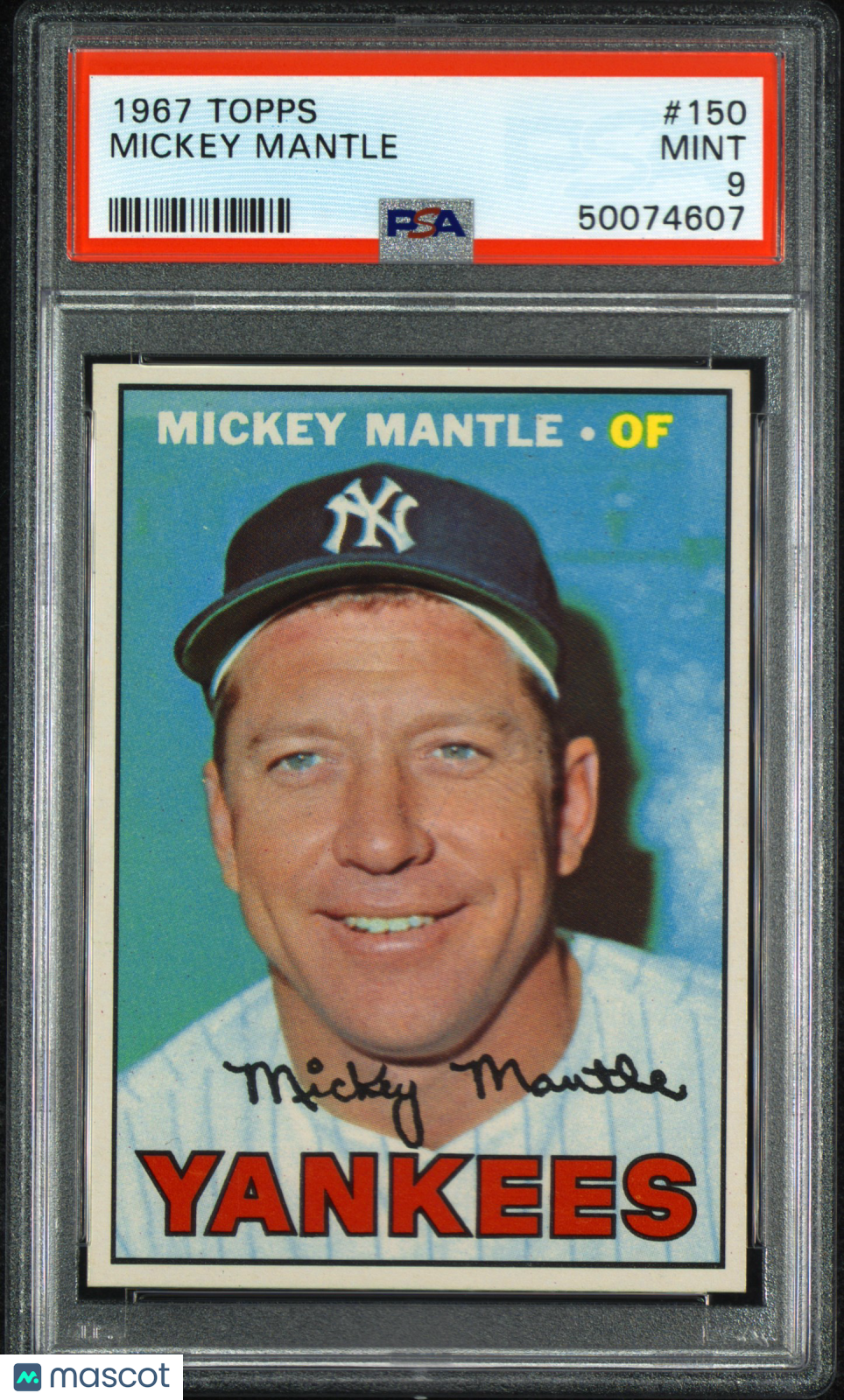 1967 Topps Mickey Mantle #150 PSA 9