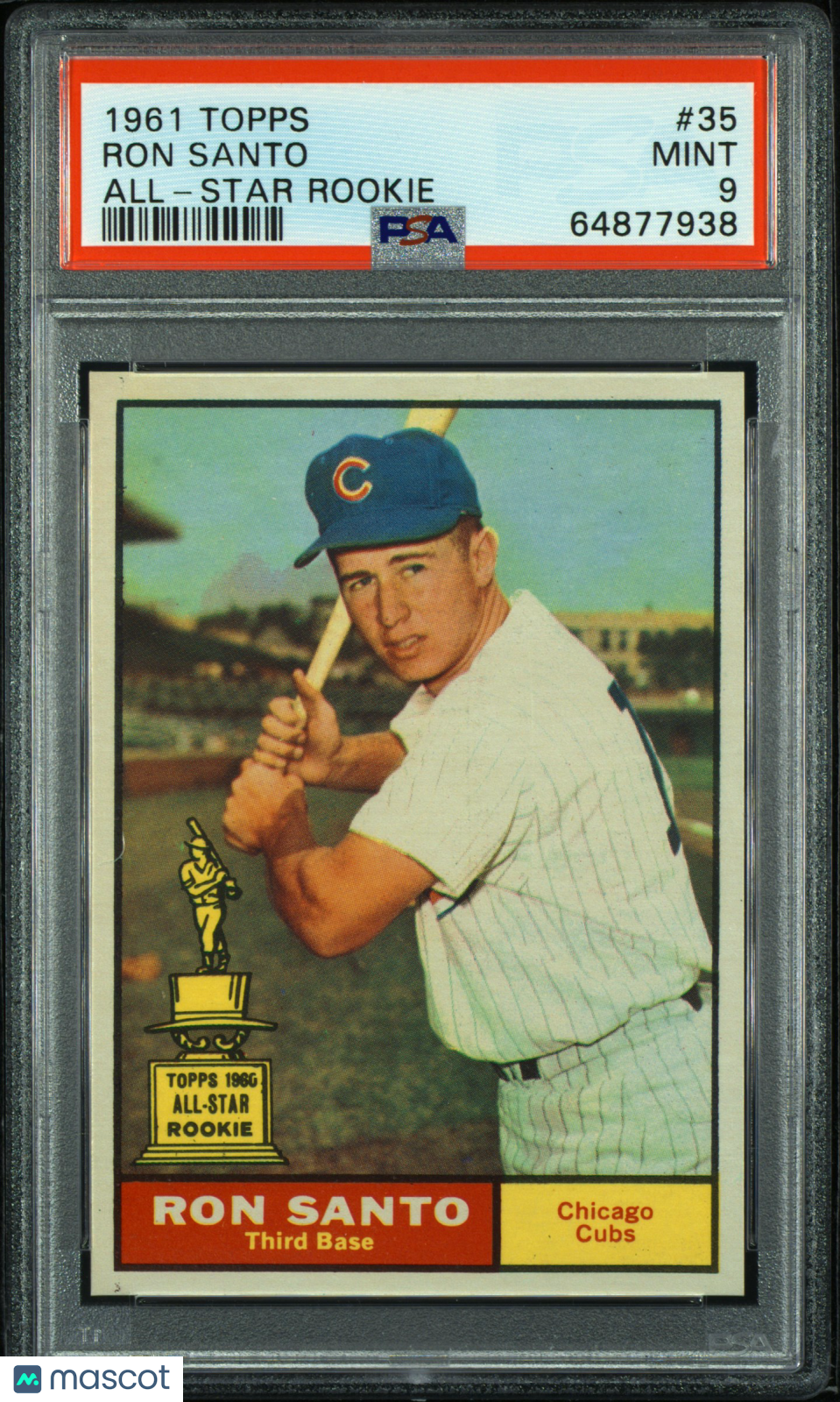 1961 Topps Ron Santo #35 All Star Rookie PSA 9