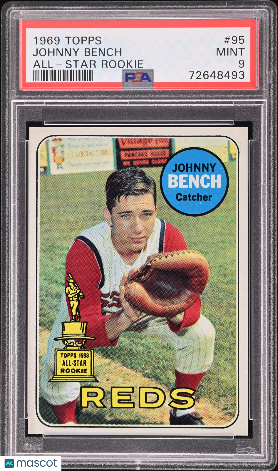 1969 Topps Johnny Bench #95 All Star Rookie PSA 9