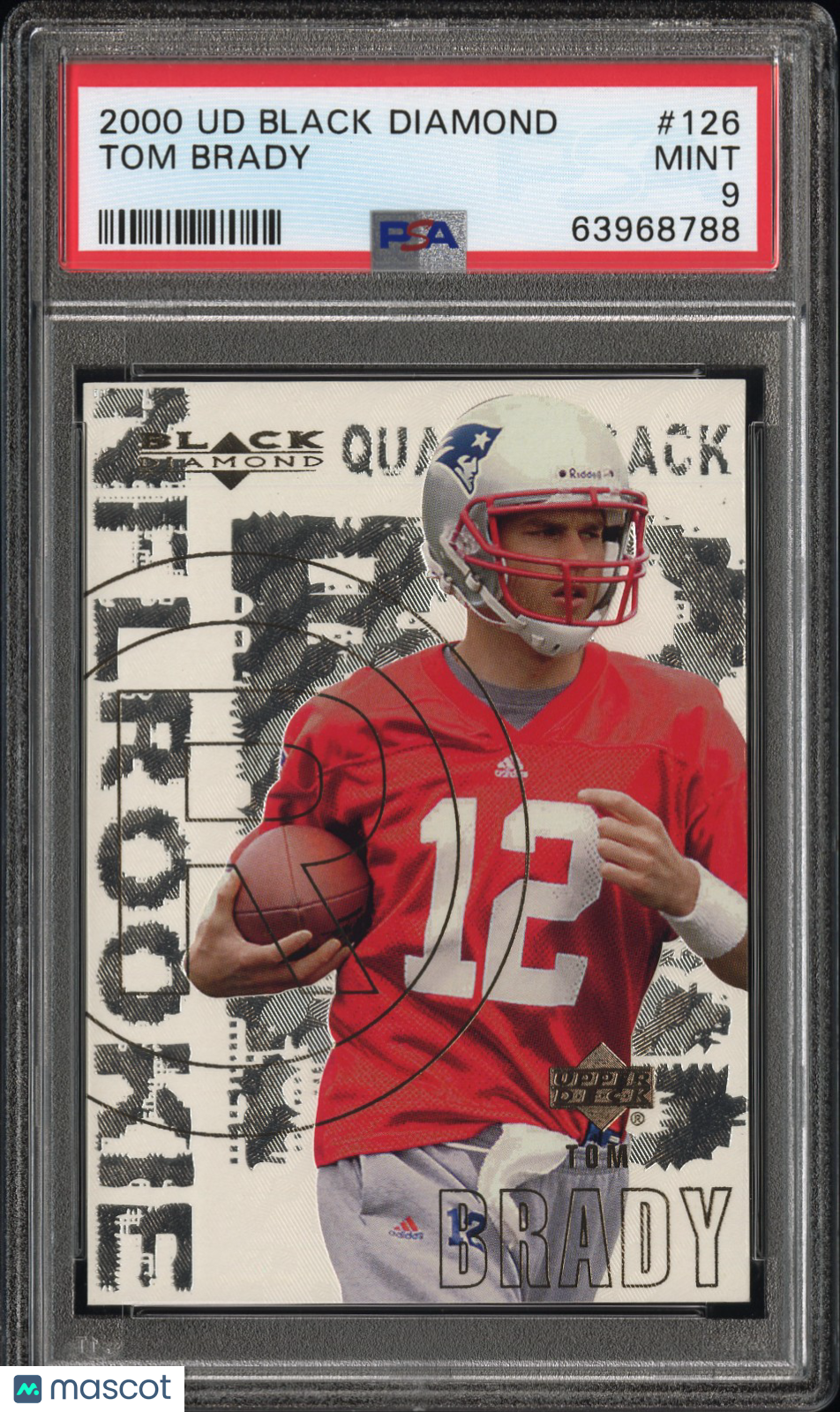 2000 Upper Deck Black Diamond Tom Brady #126 PSA 9