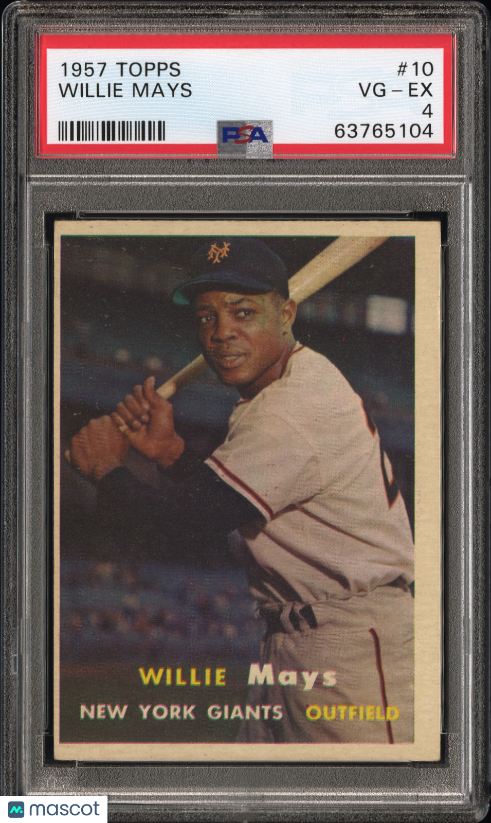 1957 Topps Willie Mays #10 PSA 4