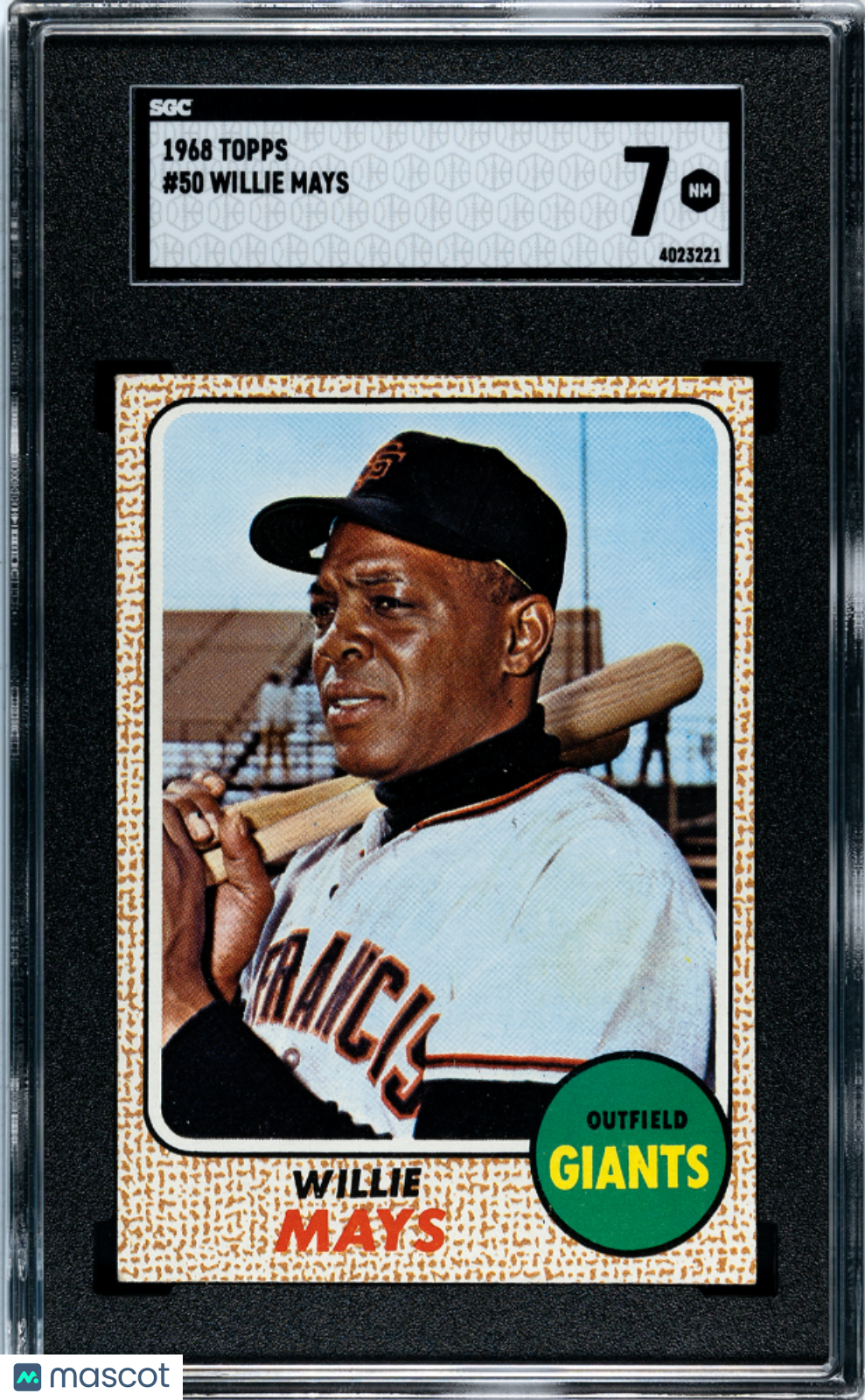 1968 Topps Willie Mays #50 SGC 7