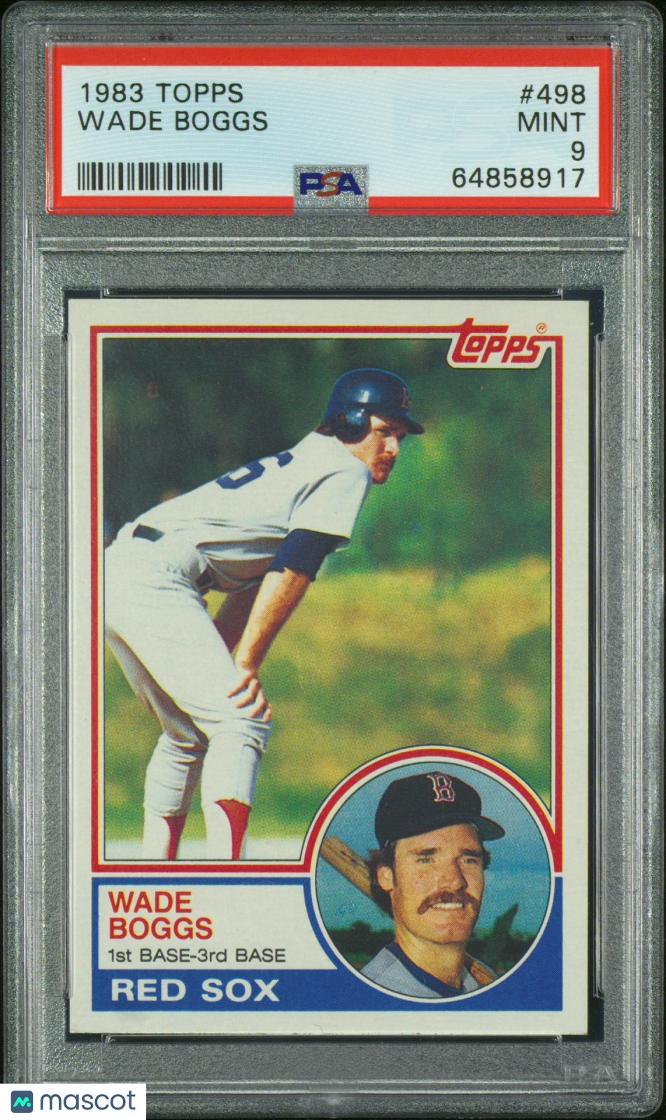 1983 Topps Wade Boggs #498 PSA 9