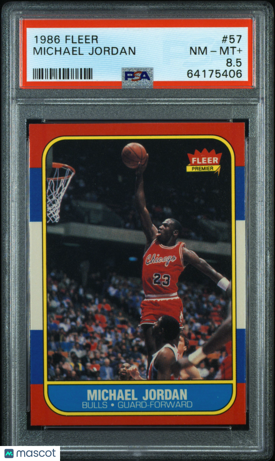 1986 Fleer Michael Jordan #57 PSA 8.5