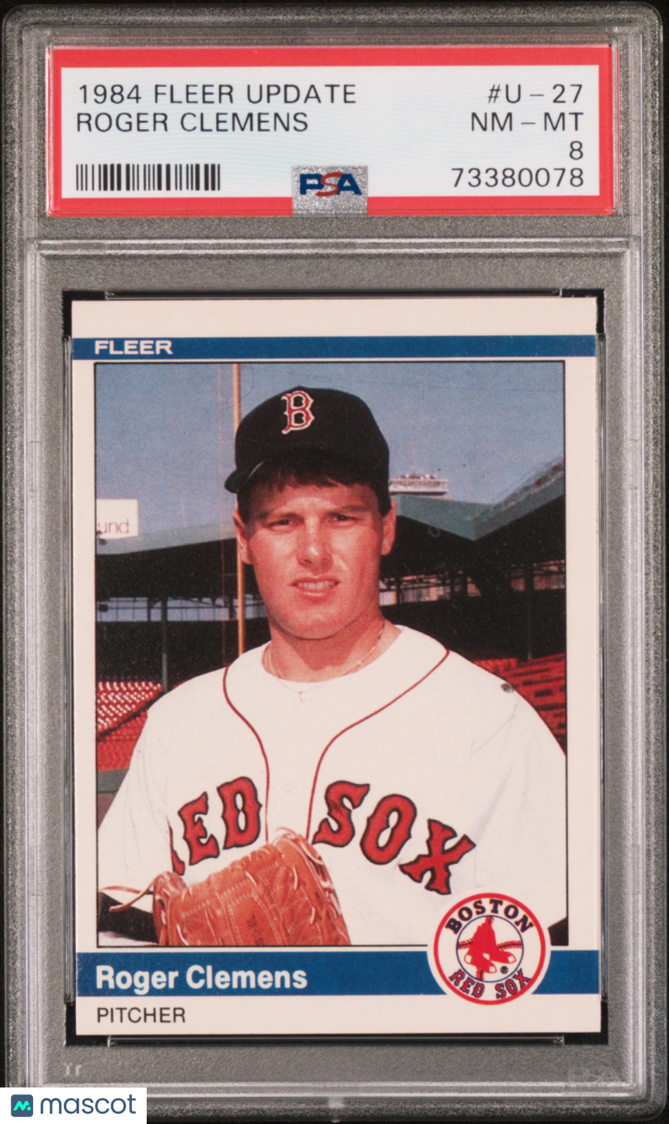 1984 Fleer Update Roger Clemens #U-27 PSA 8