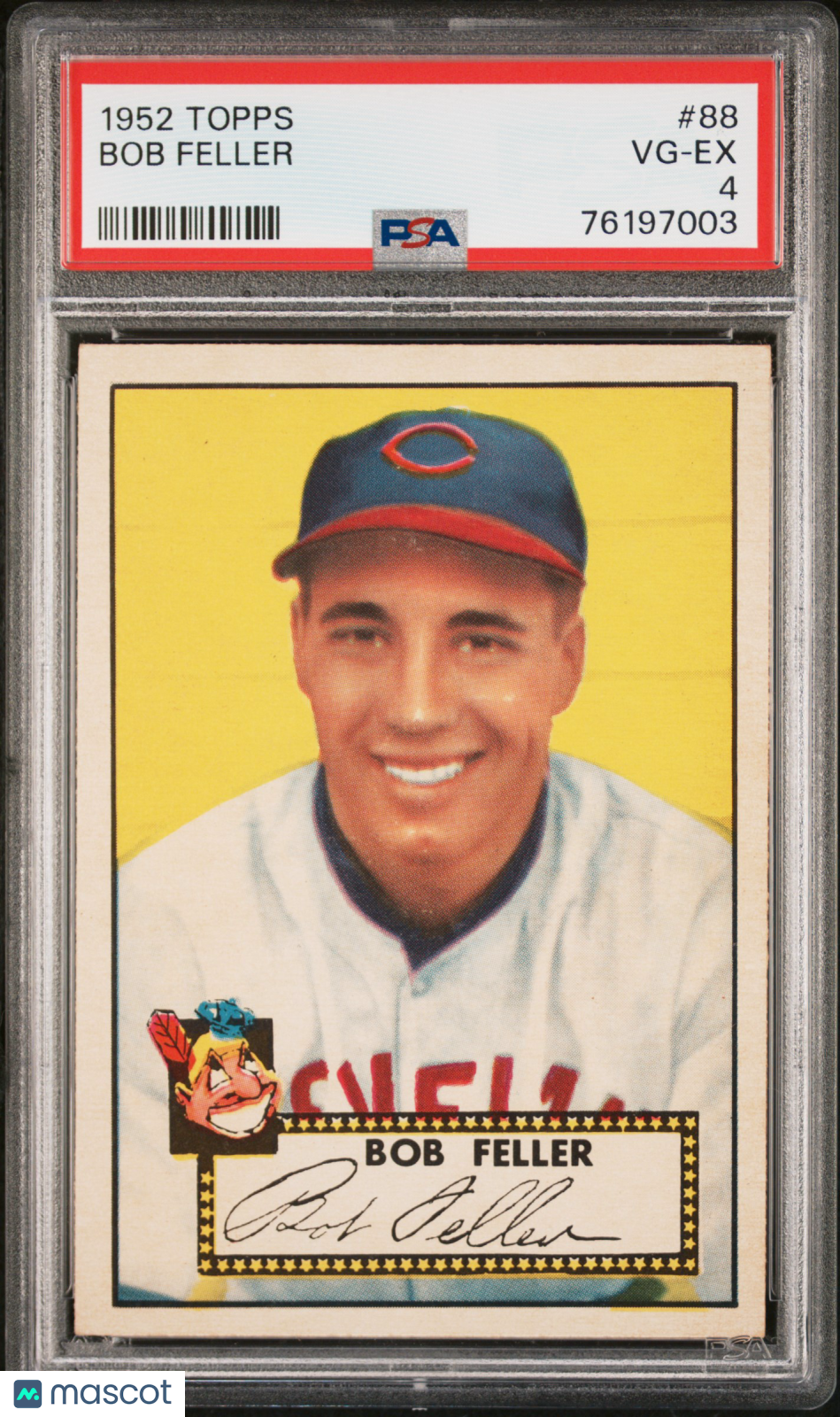 1952 Topps Bob Feller #88 PSA 4
