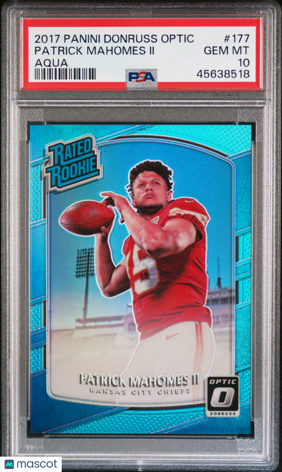 2017 Panini Donruss Optic Patrick Mahomes II #177 PSA 10