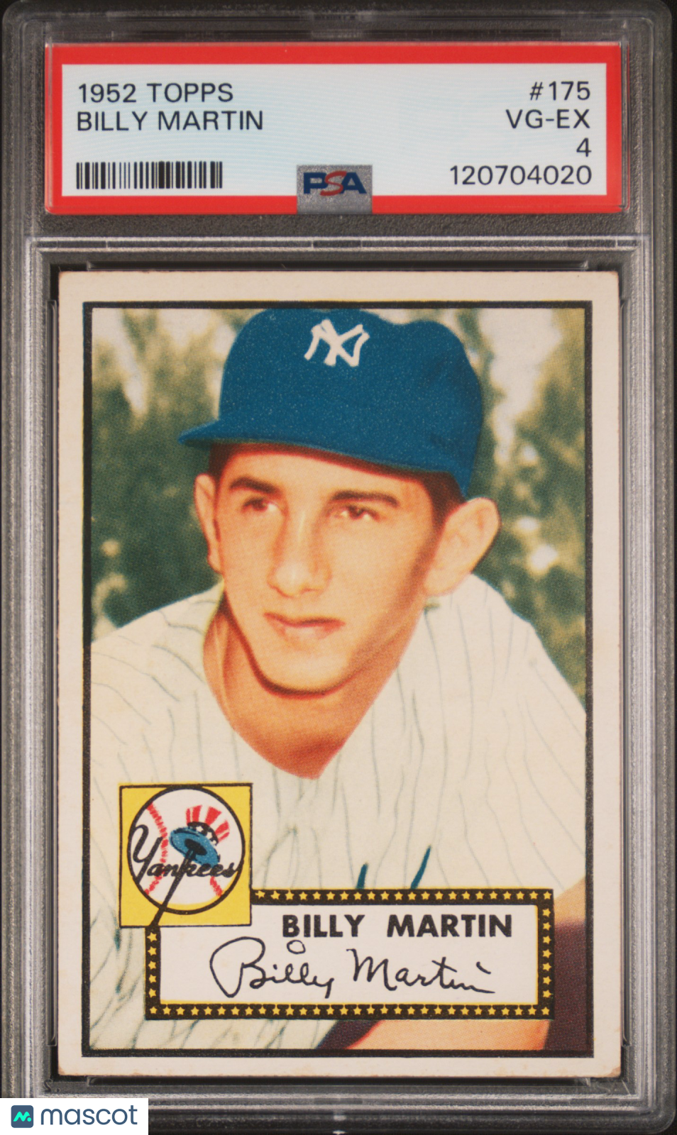 1952 Topps Billy Martin #175 PSA 4