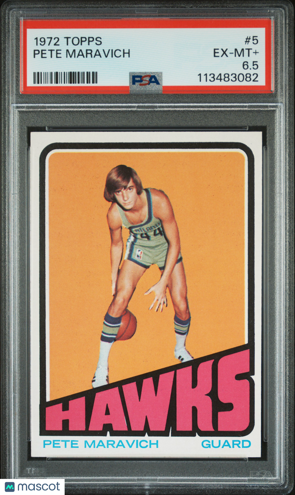 1972 Topps Pete Maravich #5 PSA 6.5