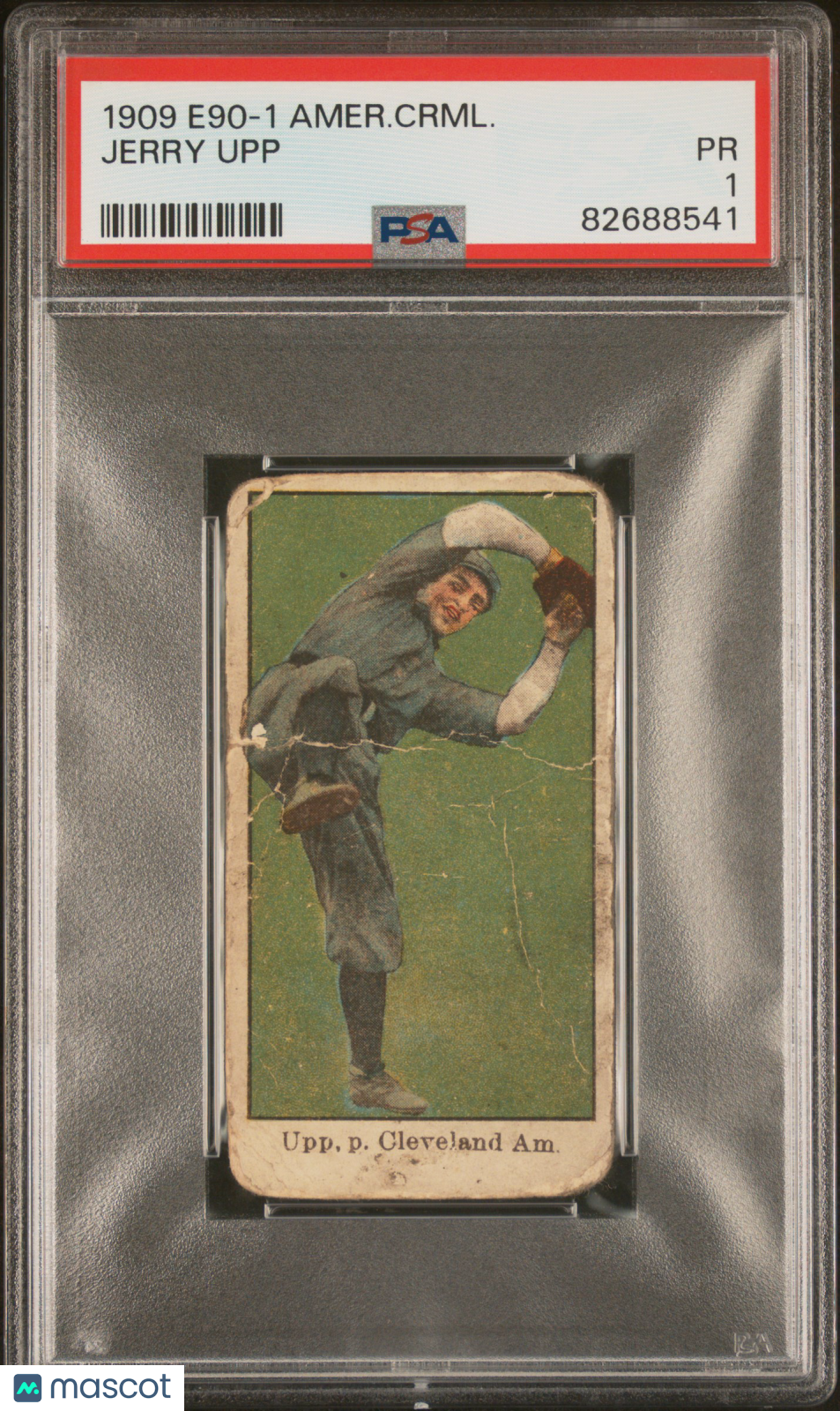 1909 E90-1 American Caramel Jerry Upp PSA 1