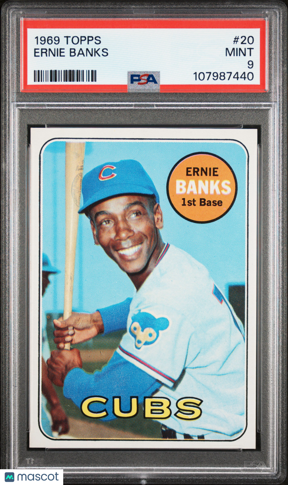 1969 Topps Ernie Banks #20 PSA 9