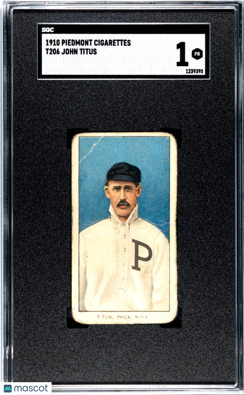 1910 Piedmont Cigarettes (T206) John Titus SGC 1