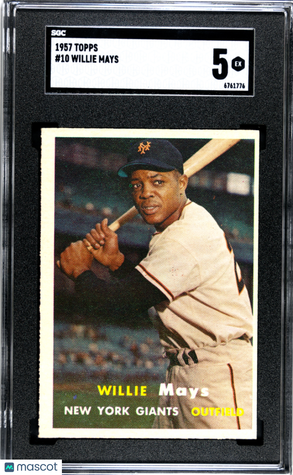 1957 Topps Willie Mays #10 SGC 5