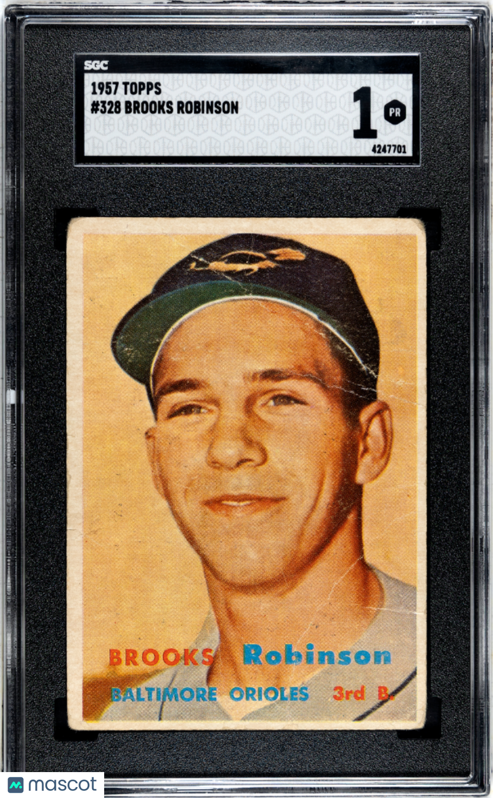 1957 Topps Brooks Robinson #328 SGC 1