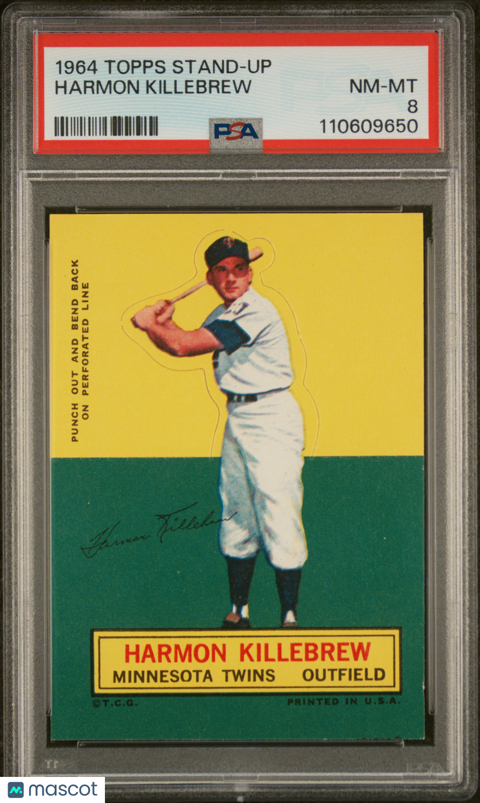 1964 Topps Stand-Up Harmon Killebrew PSA 8