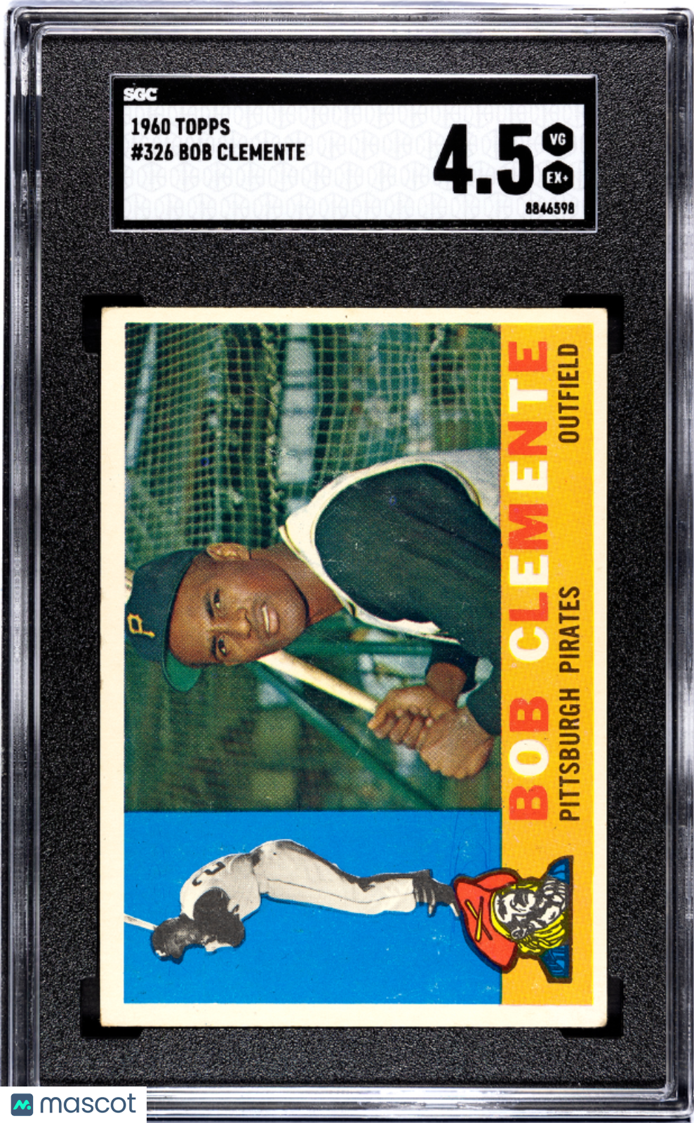 1960 Topps Bob Clemente #326 SGC 4.5