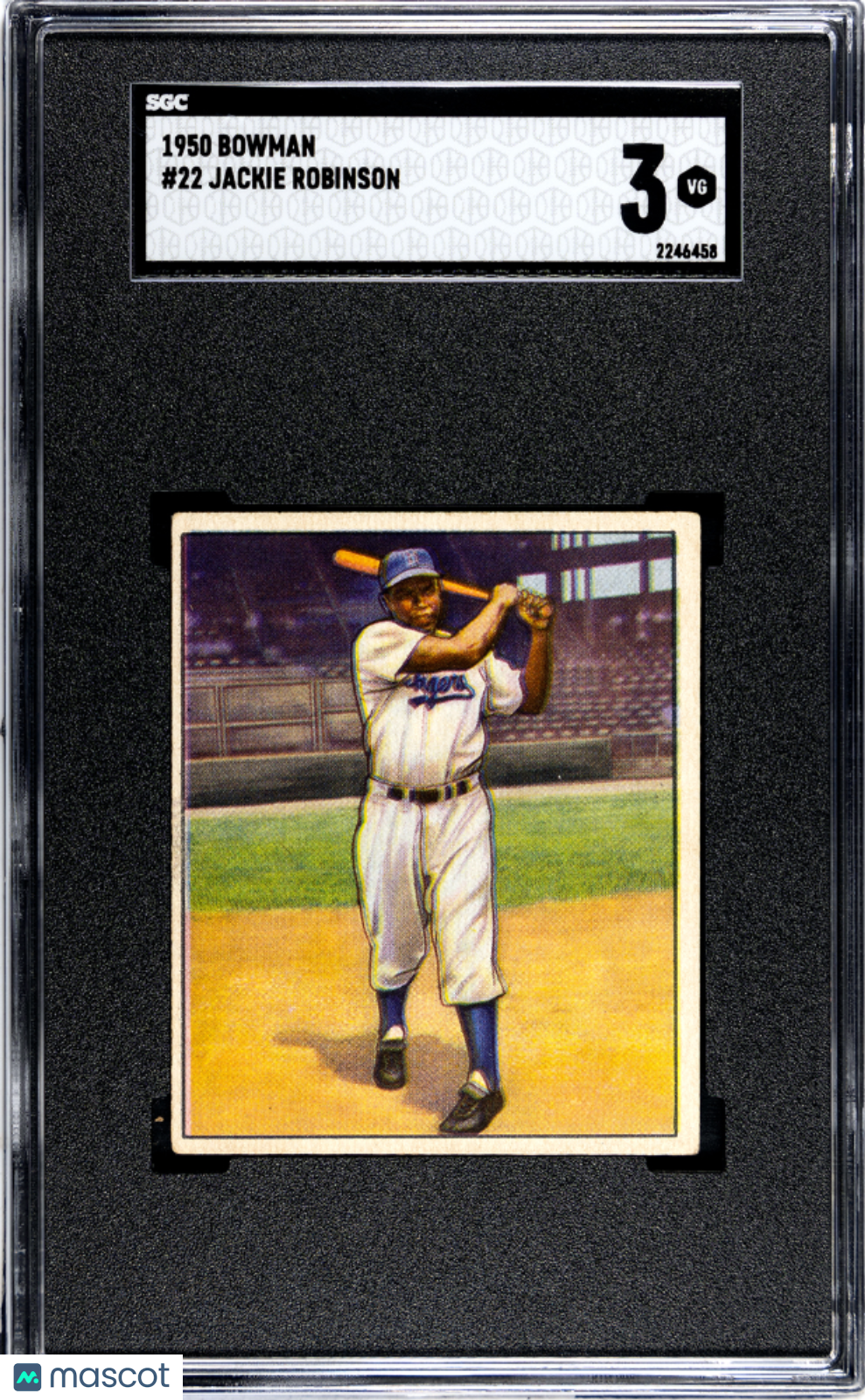 1950 Bowman Jackie Robinson #22 SGC 3