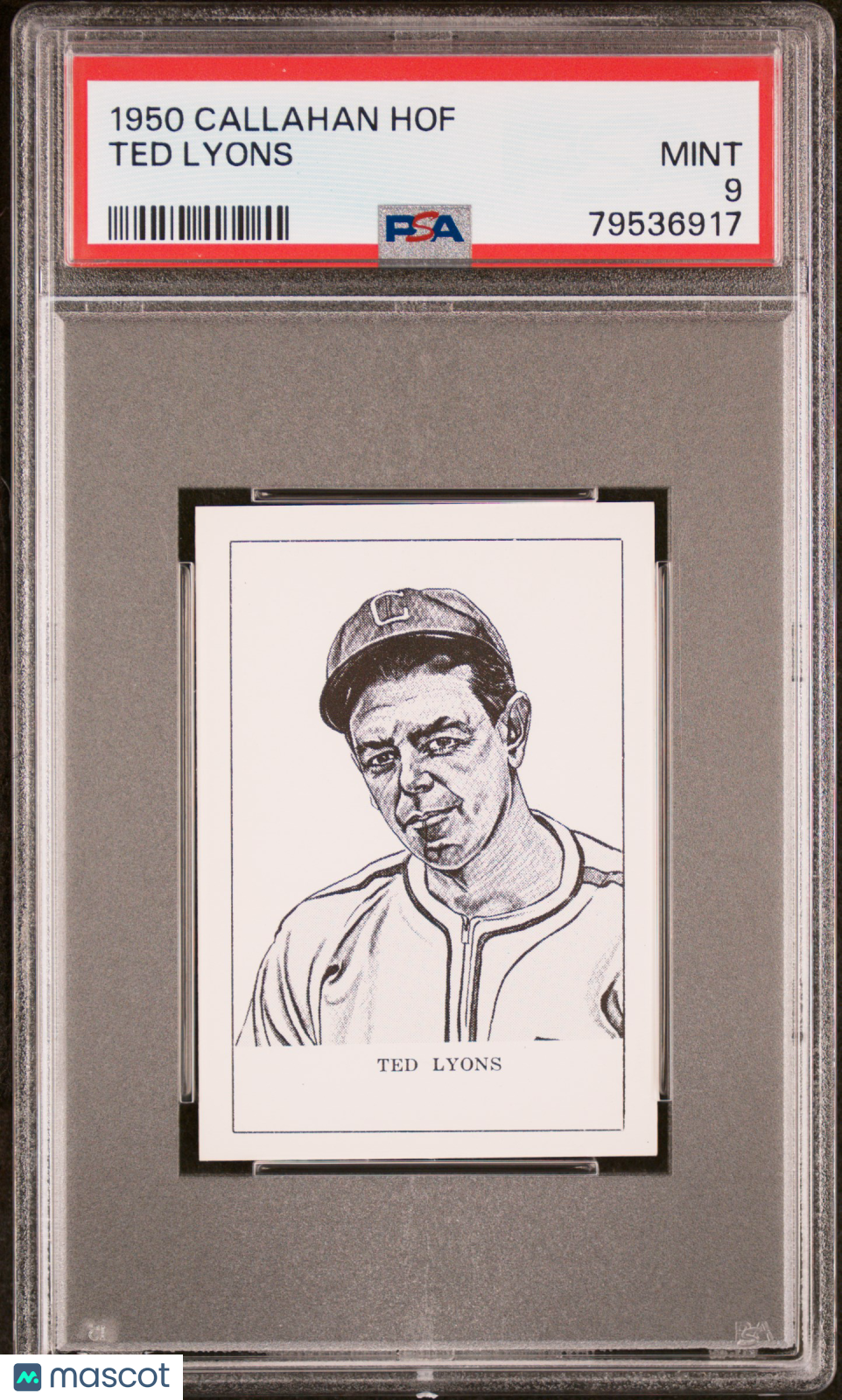 1950 Callahan Hall Of Fame Ted Lyons PSA 9