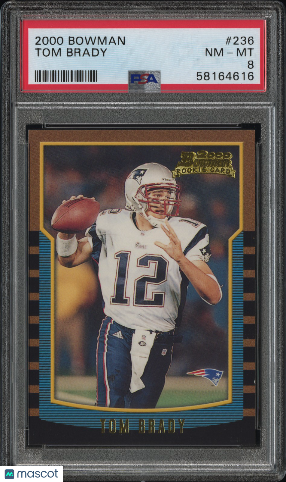 2000 Bowman Tom Brady #236 PSA 8