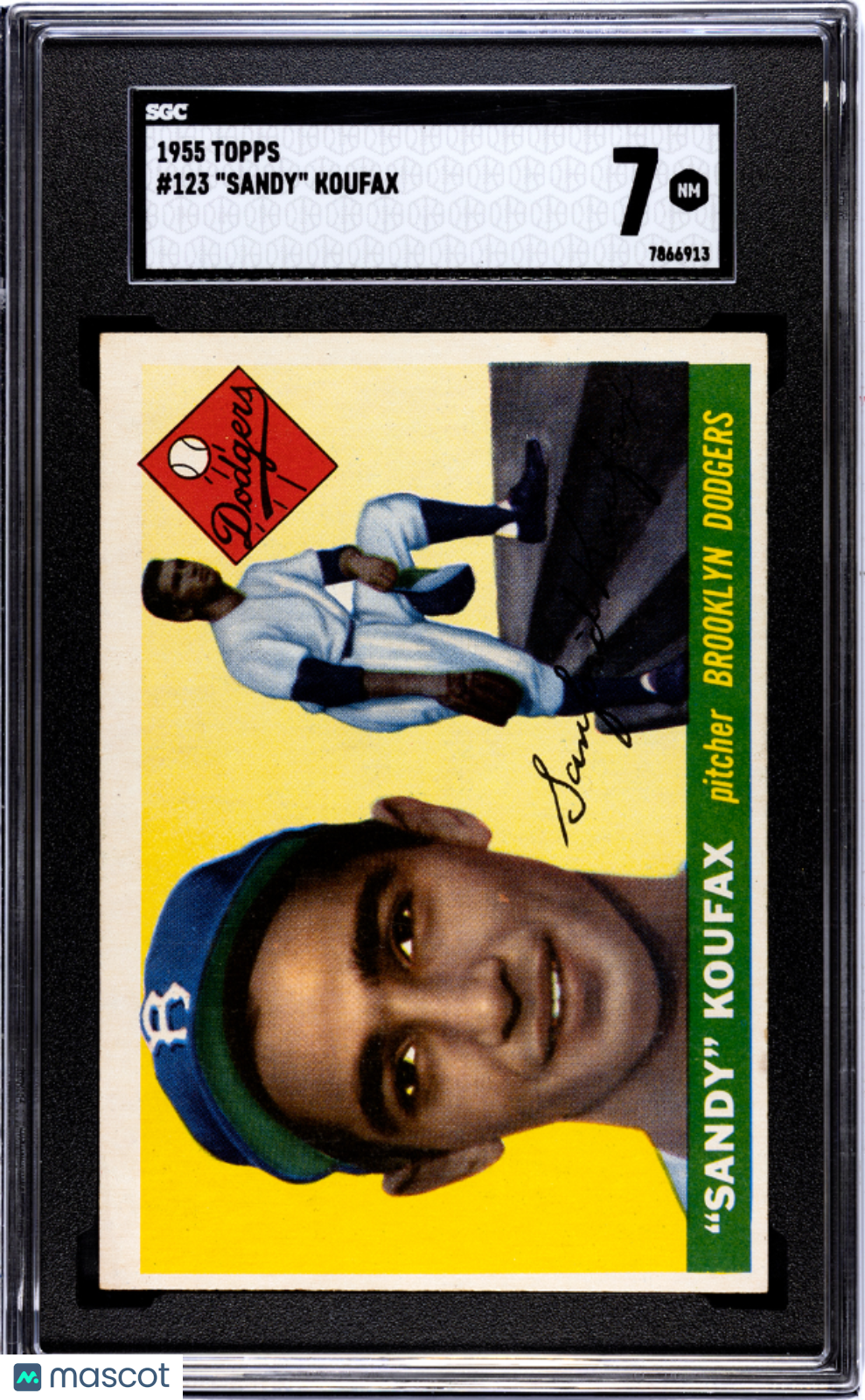 1955 Topps Sandy Koufax #123 SGC 7