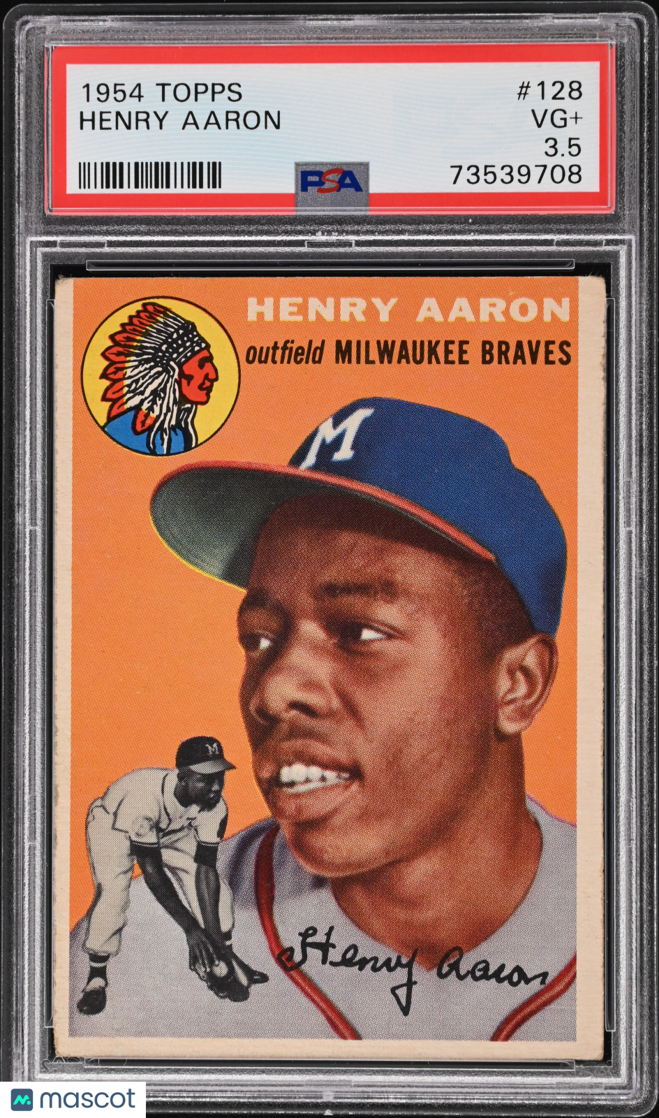 1954 Topps Henry Aaron #128 PSA 3.5