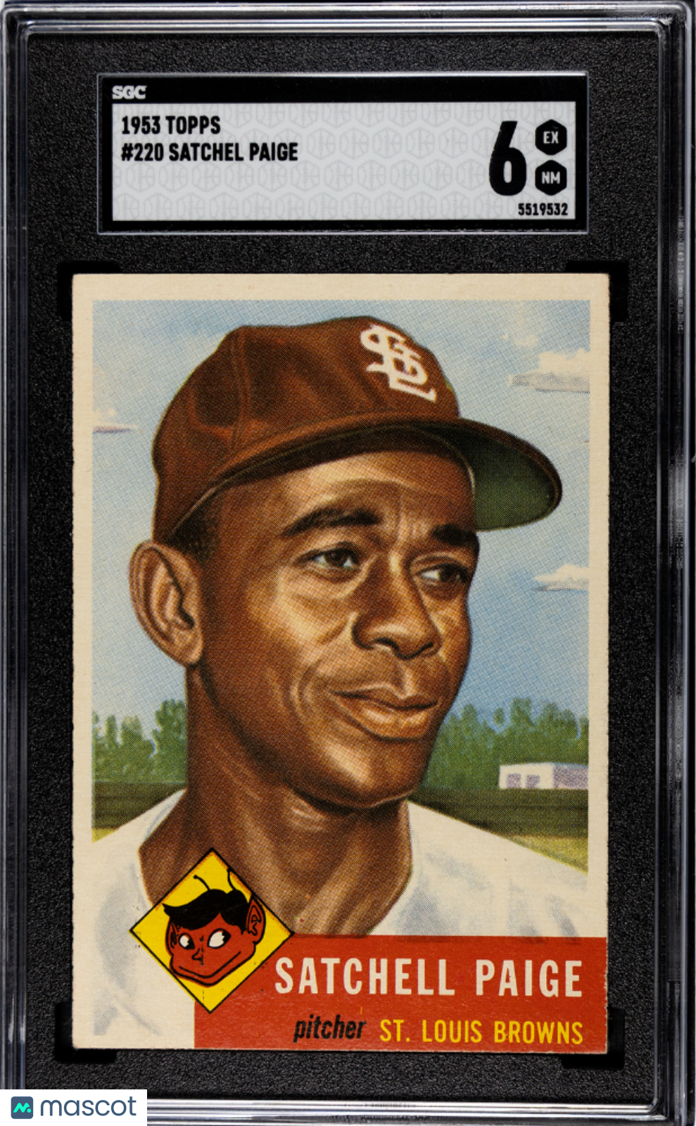 1953 Topps Satchel Paige #220 SGC 6