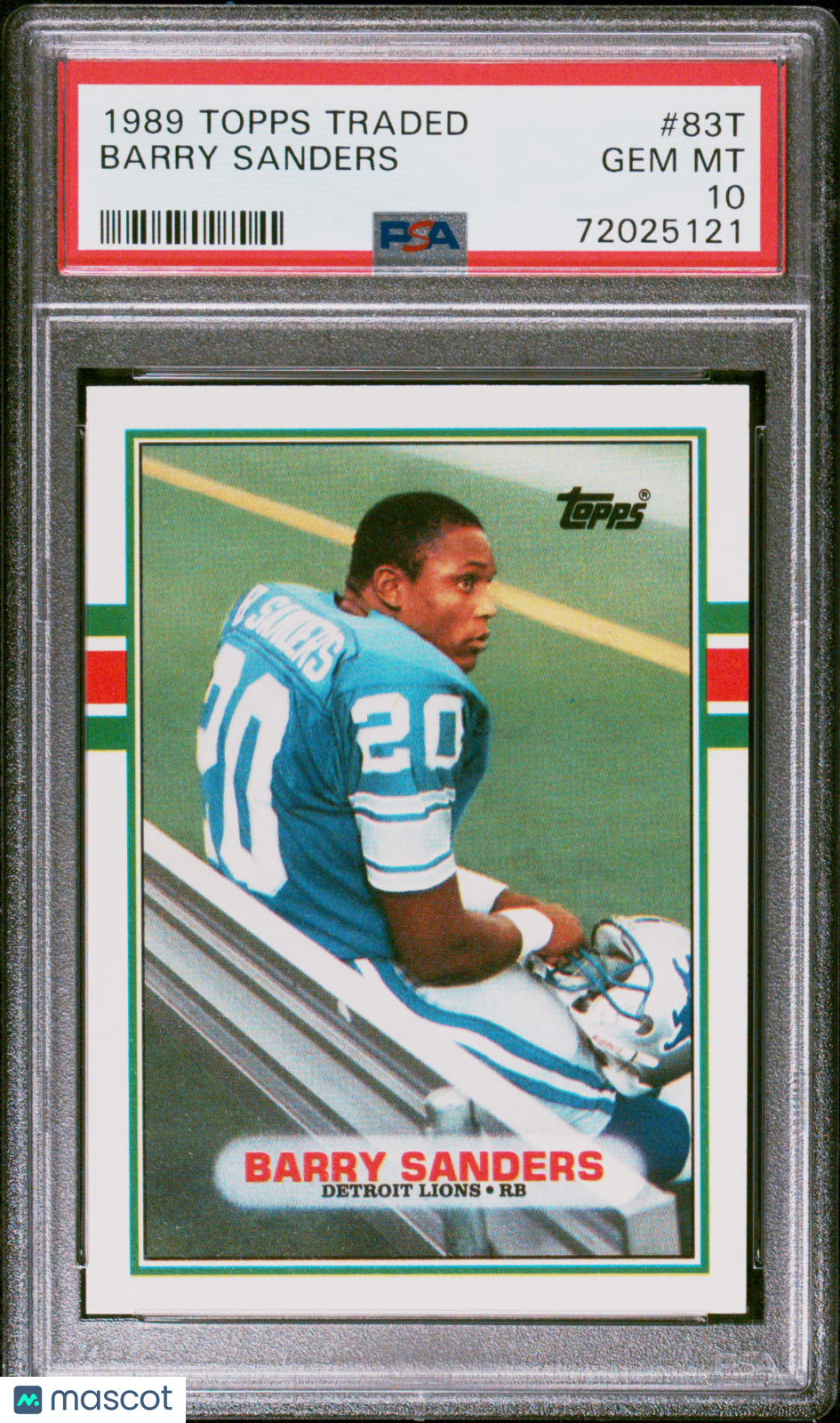1989 Topps Traded Barry Sanders #83T PSA 10