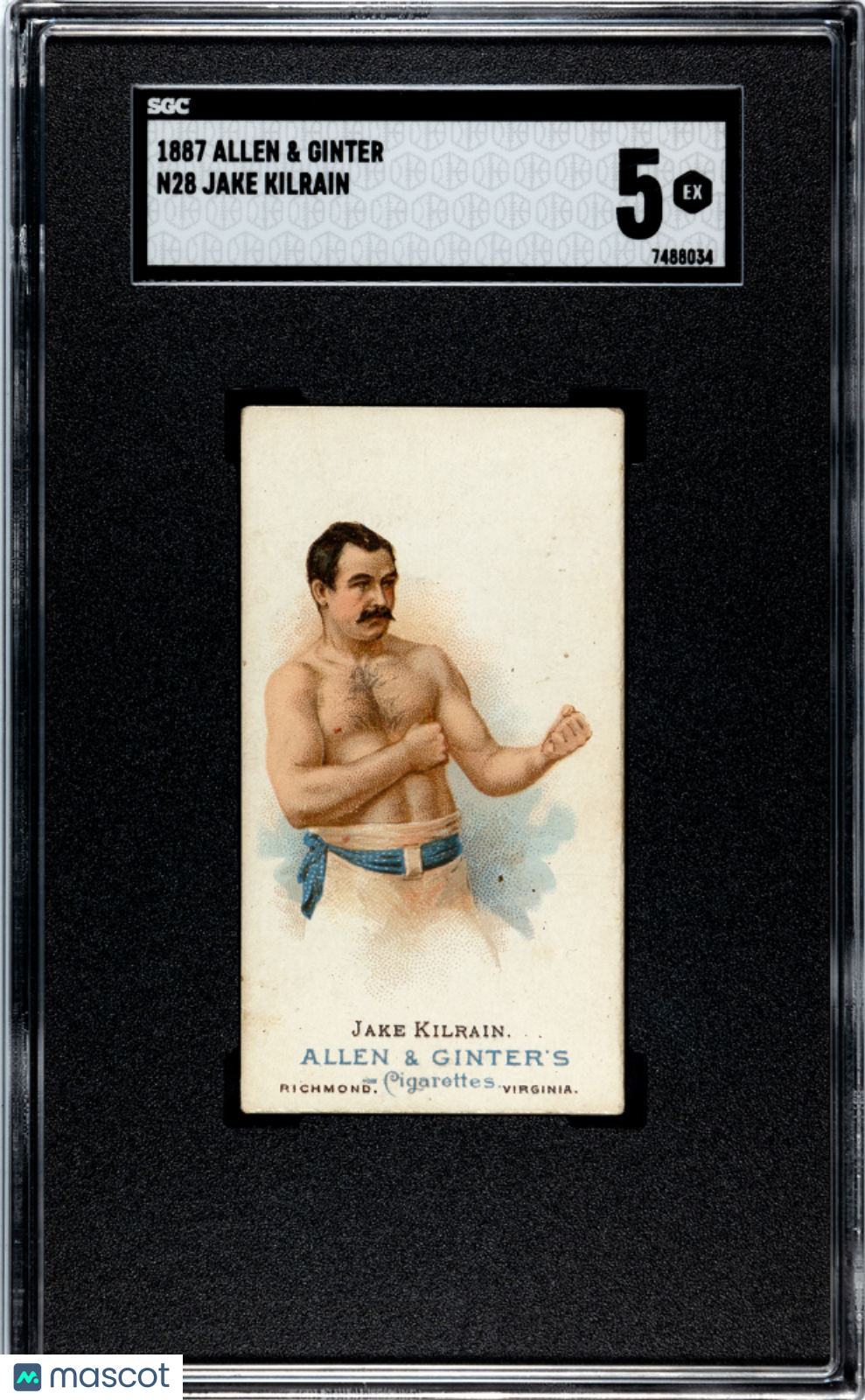 1887 Allen & Ginter (N28) Jake Kilrain SGC 5