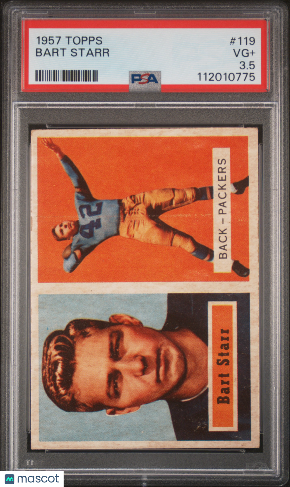 1957 Topps Bart Starr #119 PSA 3.5