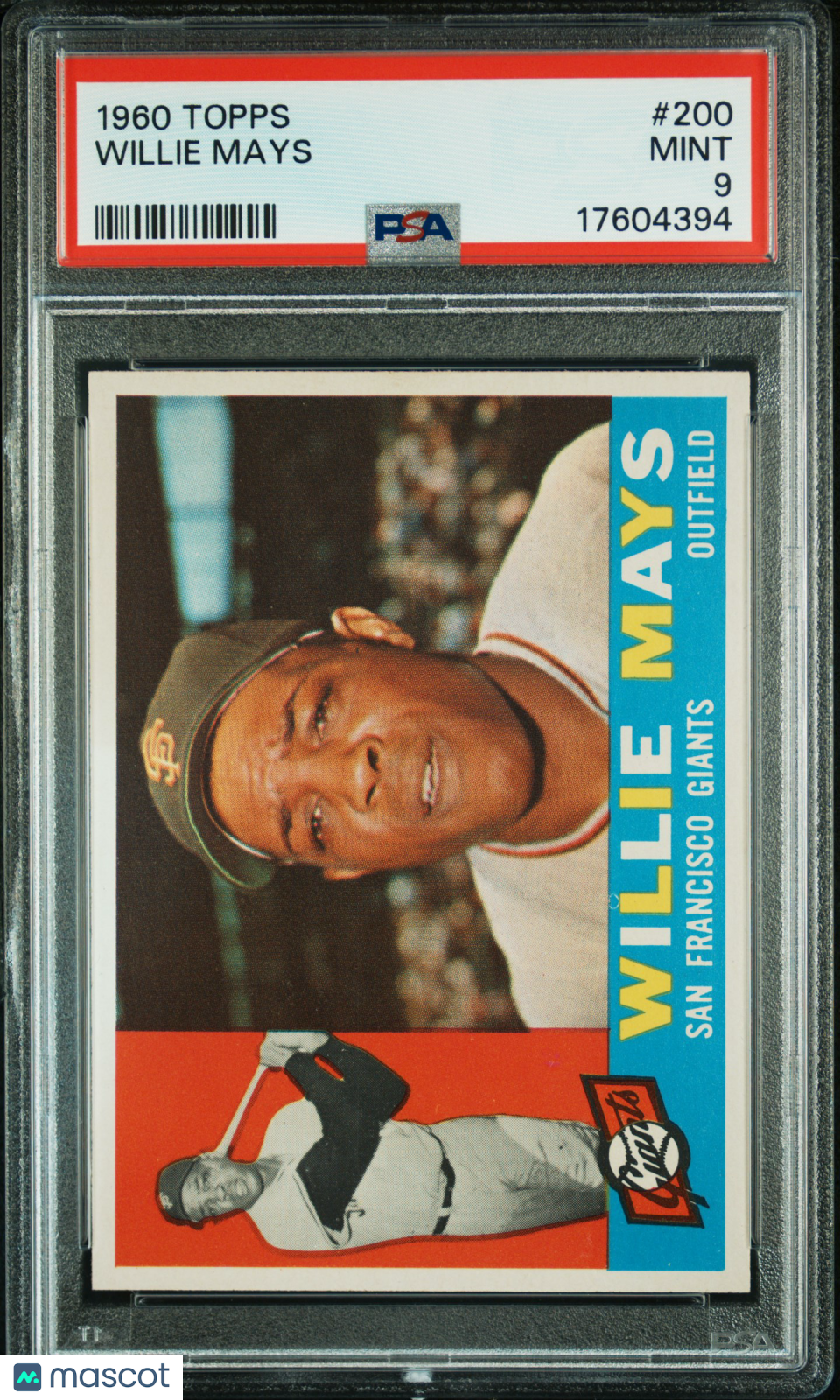 1960 Topps Willie Mays #200 PSA 9