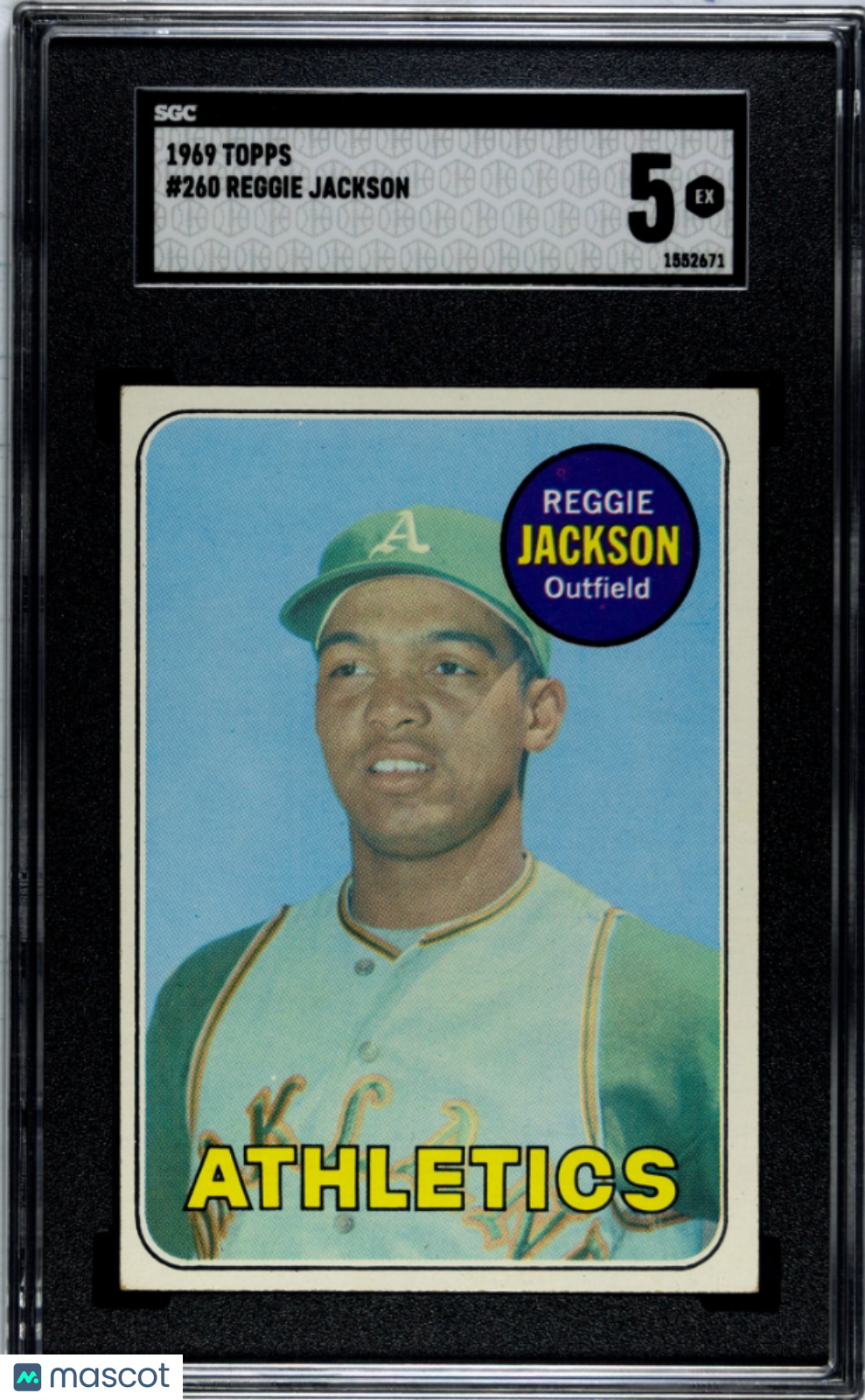 1969 Topps Reggie Jackson #260 SGC 5