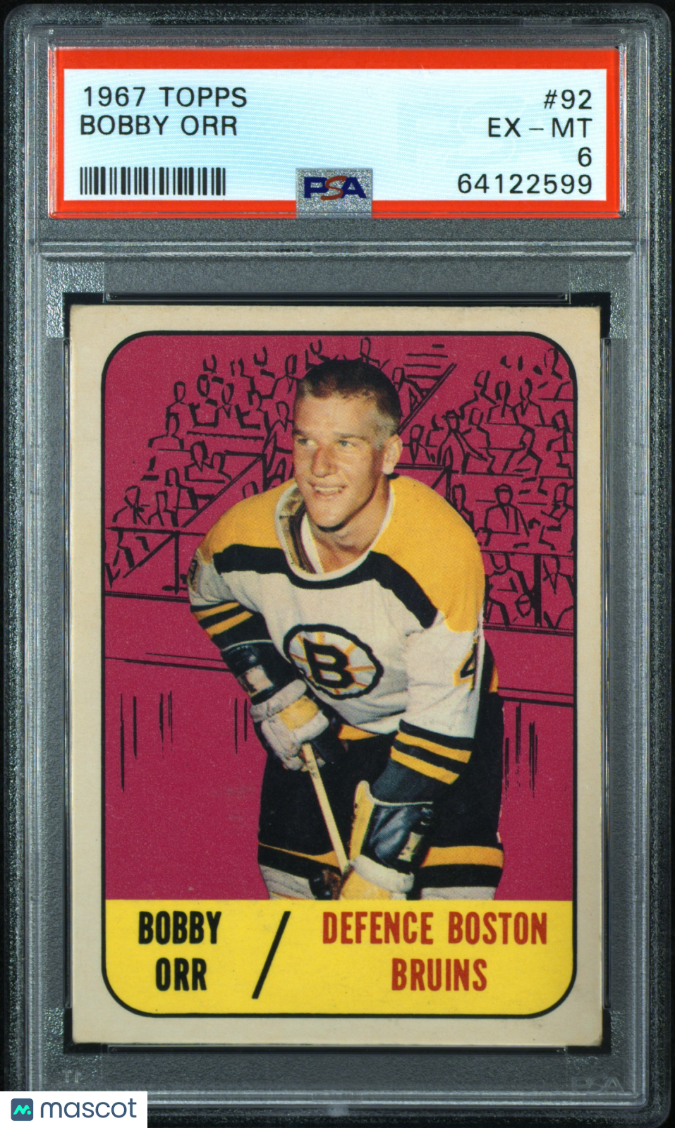 1967 Topps Bobby Orr #92 PSA 6