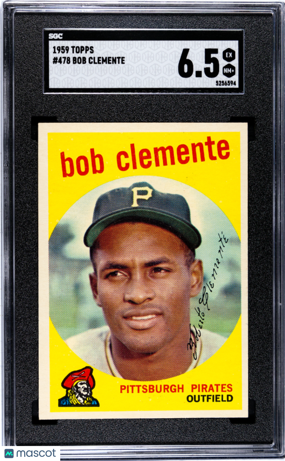 1959 Topps Bob Clemente #478 SGC 6.5