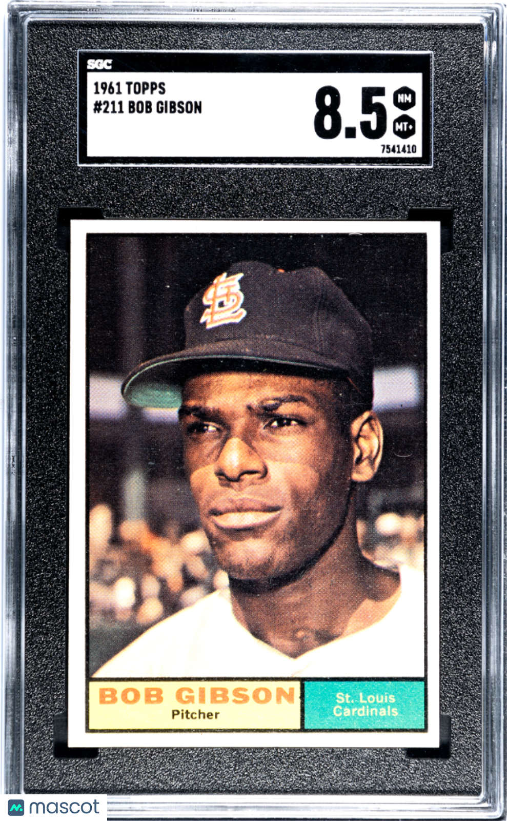 1961 Topps Bob Gibson #211 SGC 8.5