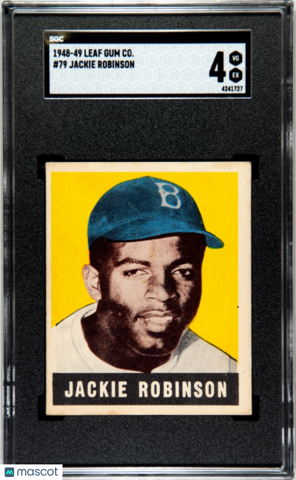 1948 Leaf Gum Co. Jackie Robinson #79 SGC 4