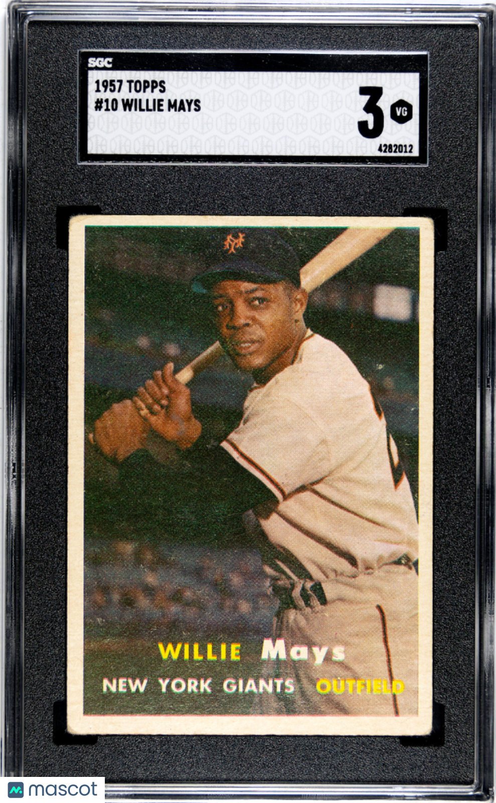 1957 Topps Willie Mays #10 SGC 3