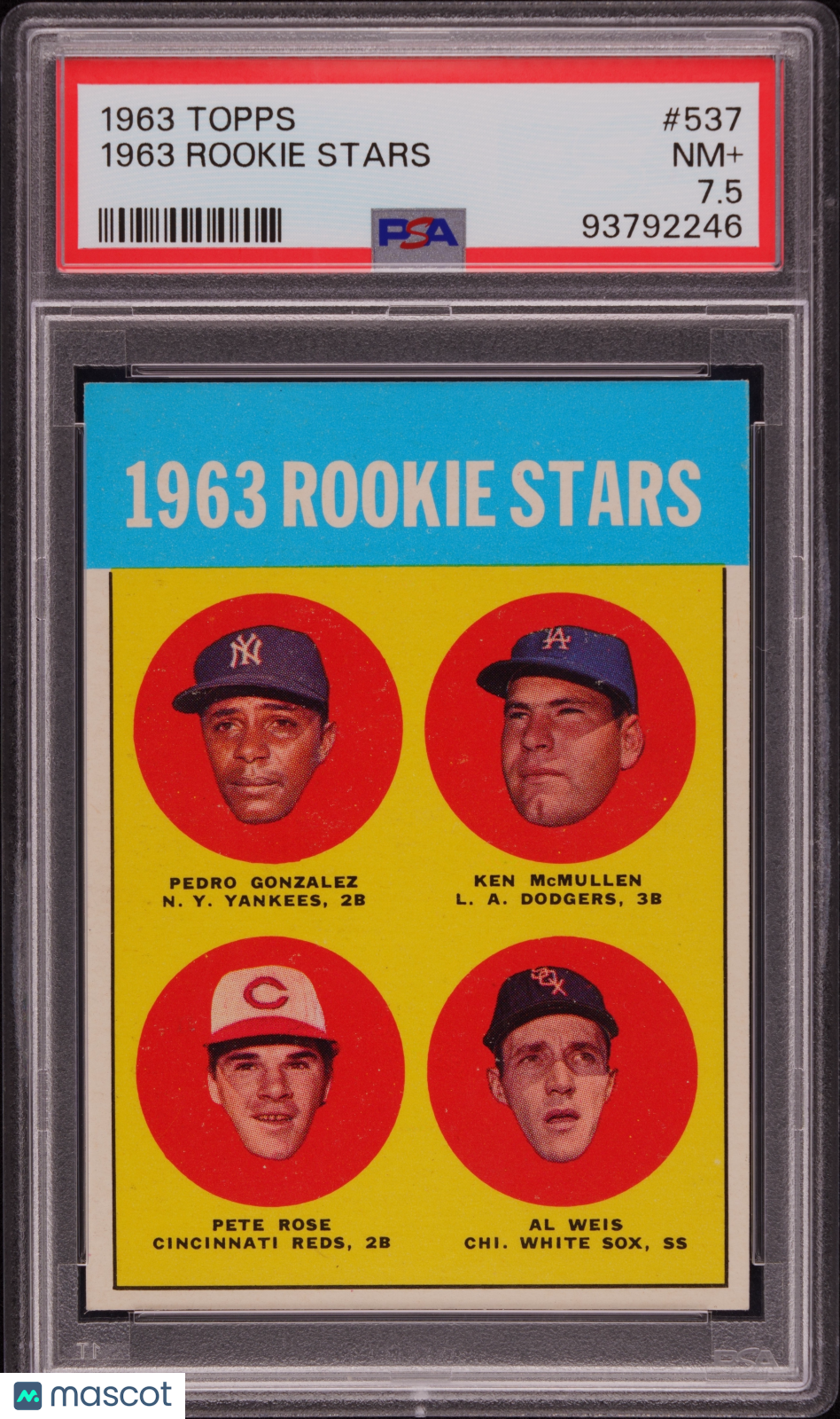 1963 Topps 1963 Rookie Stars #537 PSA 7.5