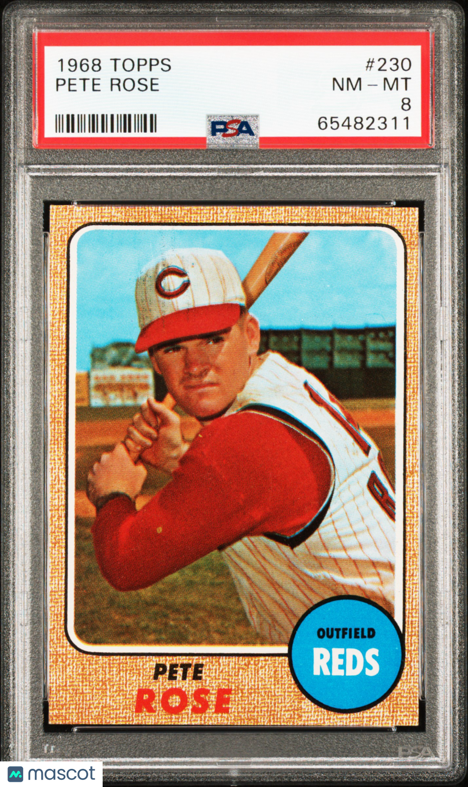 1968 Topps Pete Rose #230 PSA 8
