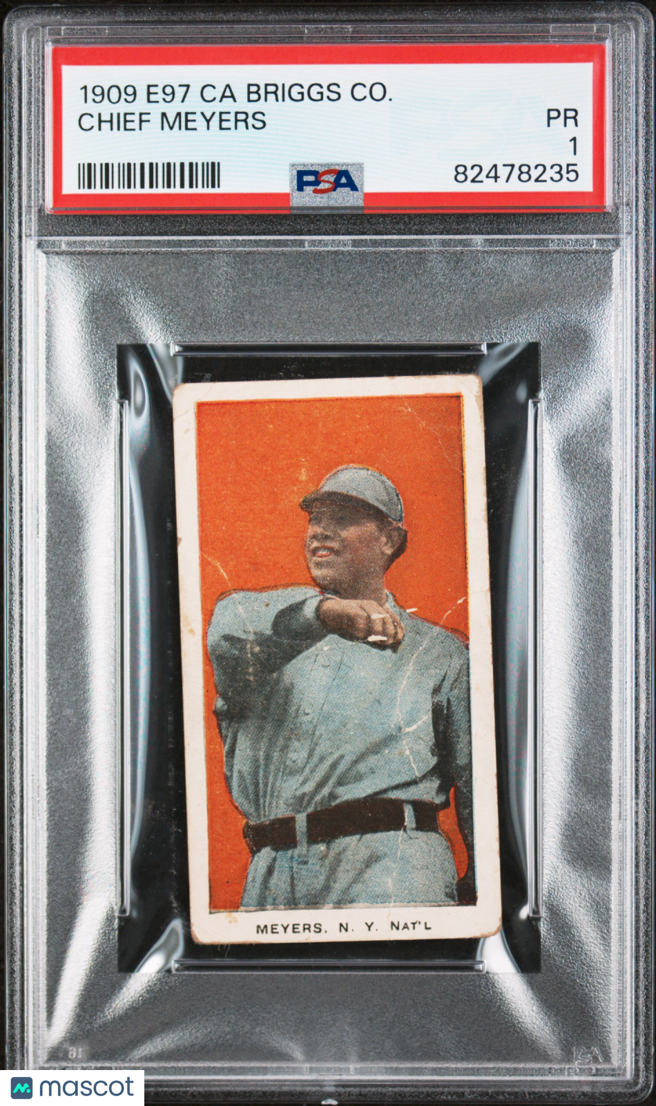 1909 E97 Ca Briggs Co. Chief Meyers PSA 1