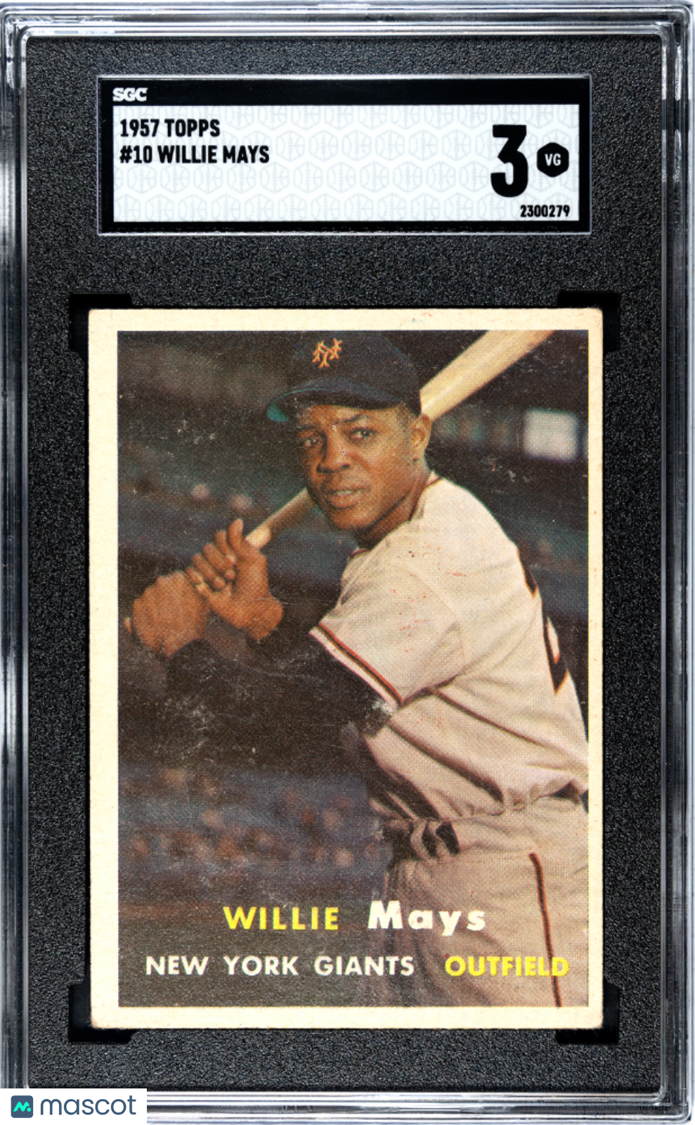 1957 Topps Willie Mays #10 SGC 3
