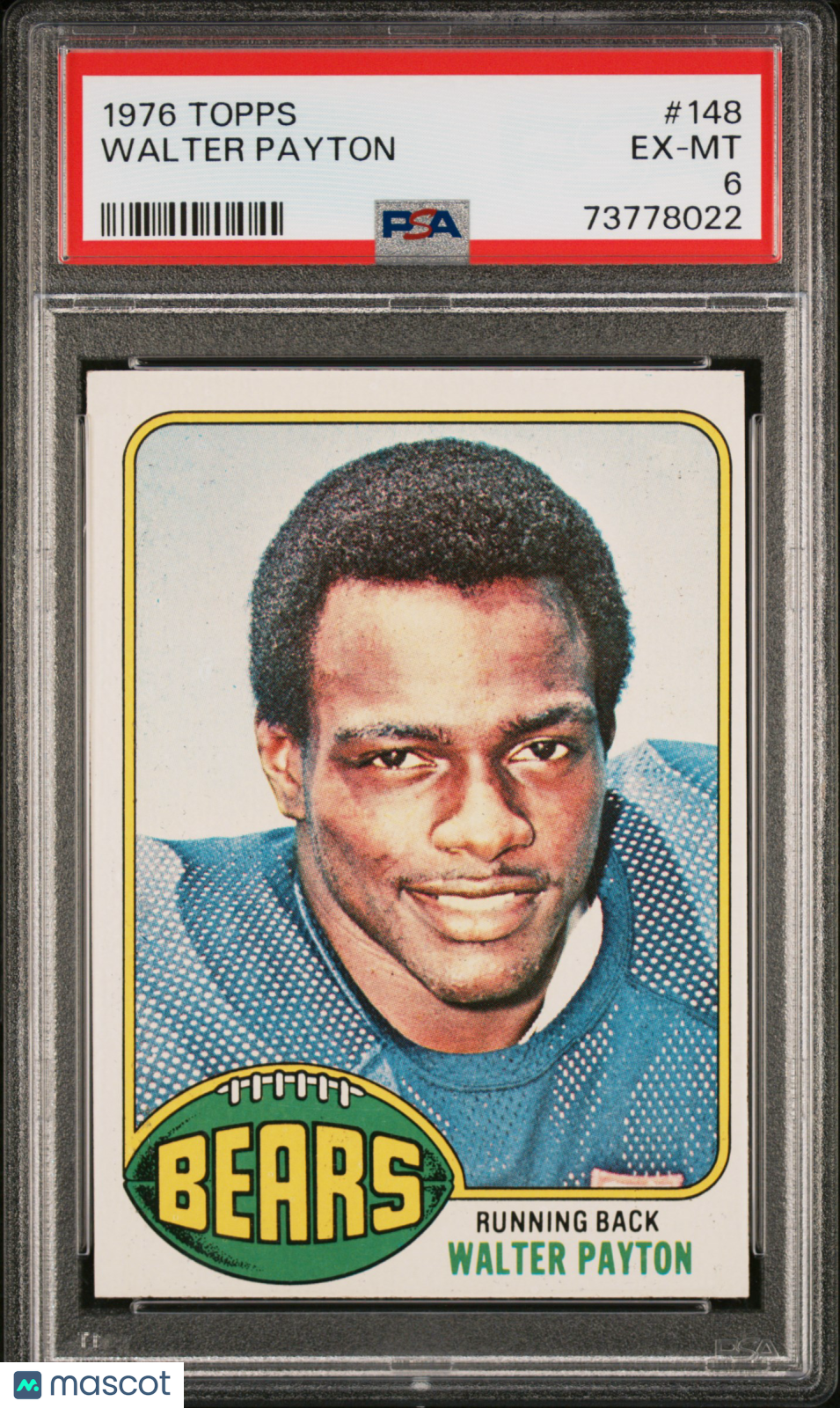 1976 Topps Walter Payton #148 PSA 6