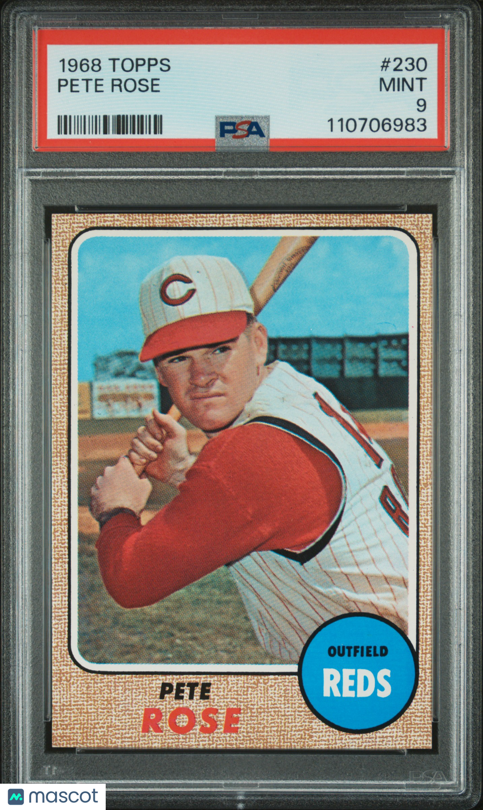 1968 Topps Pete Rose #230 PSA 9