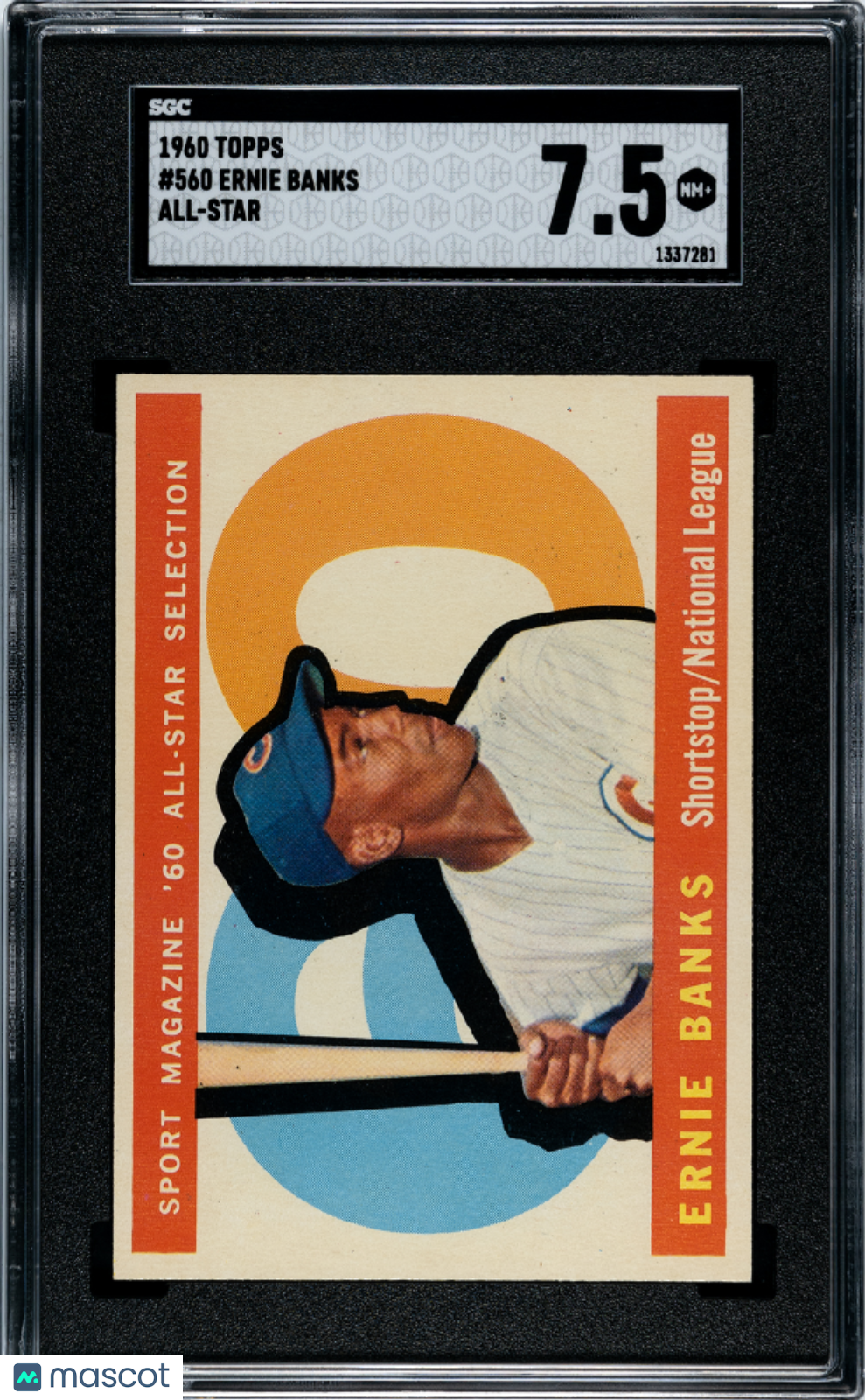 1960 Topps Ernie Banks #560 All Star SGC 7.5