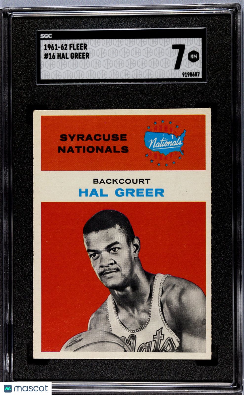 1961 Fleer Hal Greer #16 SGC 7