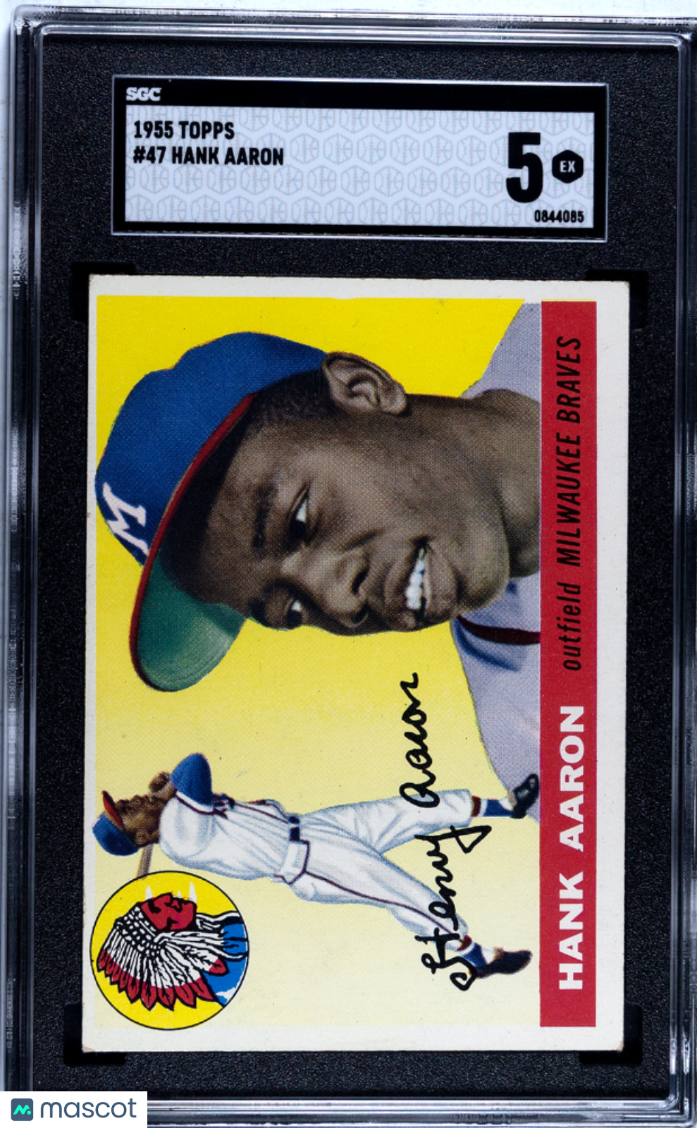 1955 Topps Hank Aaron #47 SGC 5