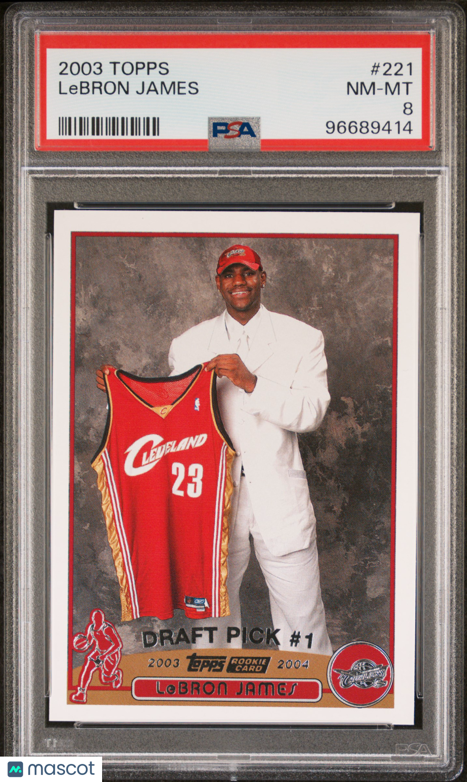 2003 Topps LeBron James #221 PSA 8